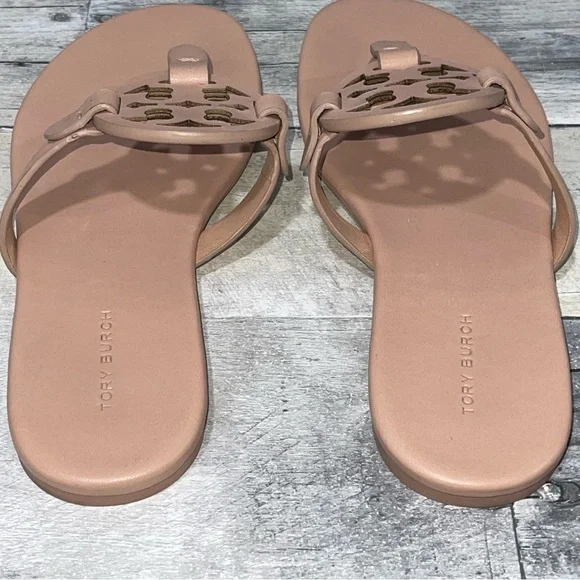 TORY BURCH Miller Soft Sandal - Light Makeup - SZ - 6.5 .US - Picture 8 of 9